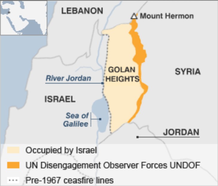 GOLAN HEIGHTS MAP.