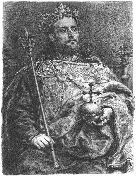 Epitrochoid sign on right shoulder from Bohemian king Waclaw II.