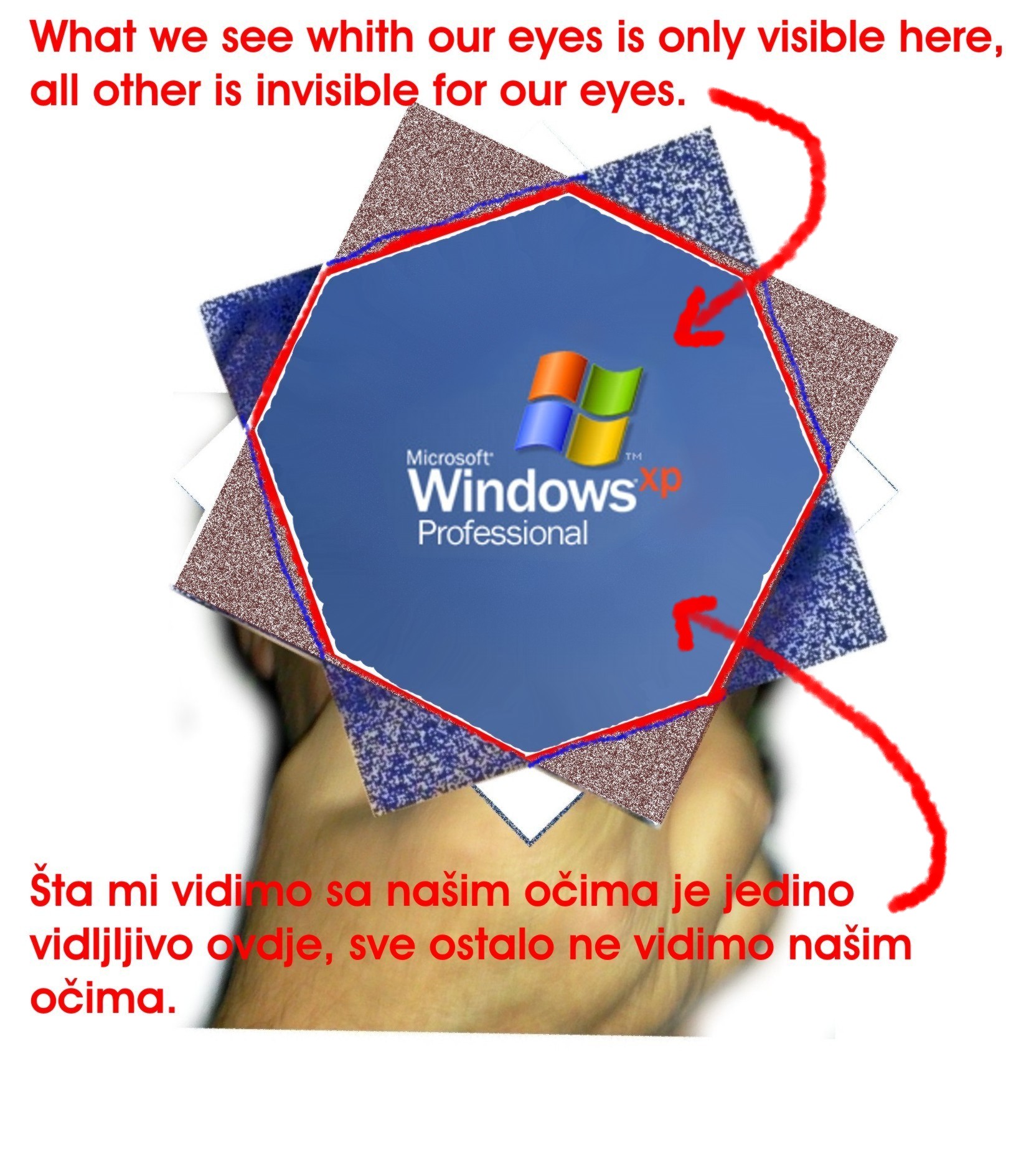 DA VID STAR HUMAN EYES VIEW IS THIS IN RED LINES.