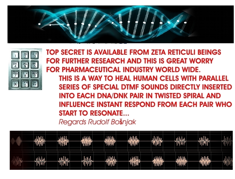 DTMF EXPLANATION DUAL SOUNDS IN DNA-DNK SPIRAL
