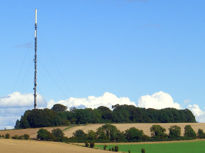 Transmitter Mast, Hannington, Hampshire, from where the broadcast signal was hijacked.