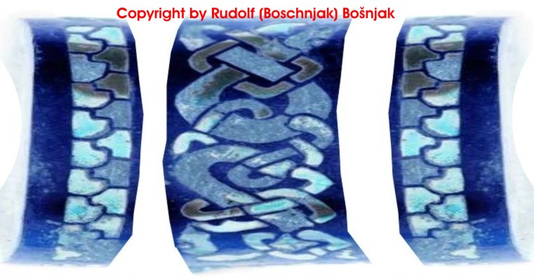 INVISIBLE RADIANT RADIATION SHAPES FROM LEFT BEARING - ROTOR - RIGHT BEARING.