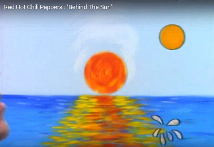 RED HOT CHILI PEPPERS BEHIND THE SUN FROM 1987 YEAR.
