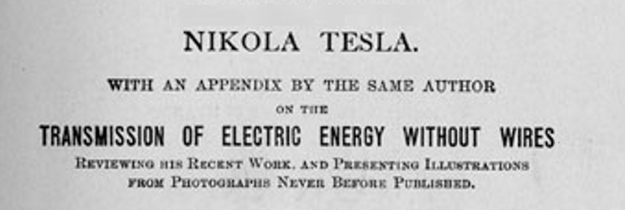 NIKOLA TESLA PRENOS ELEKTRICNE STRUJE BEZ ZICA