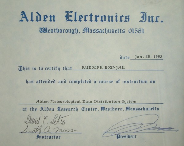 ALDEN DIPLOMA